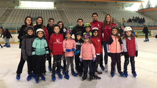 Patinando sobre hielo