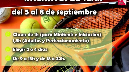 Intensivos verano Tenis