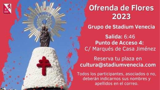 Ofrenda flores Pilares´23