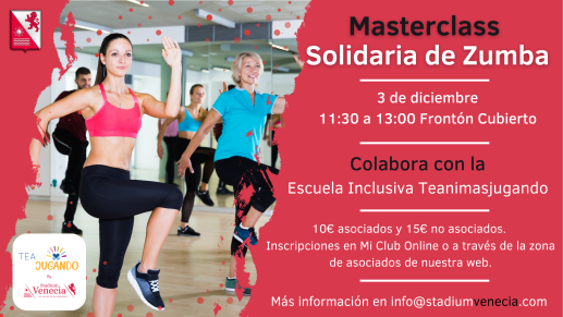 MasterClass solidaria Zumba