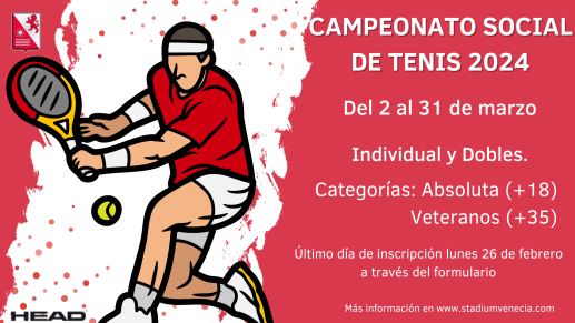 Campeonato social Tenis 2024