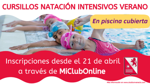 Intensivos natación verano 2025